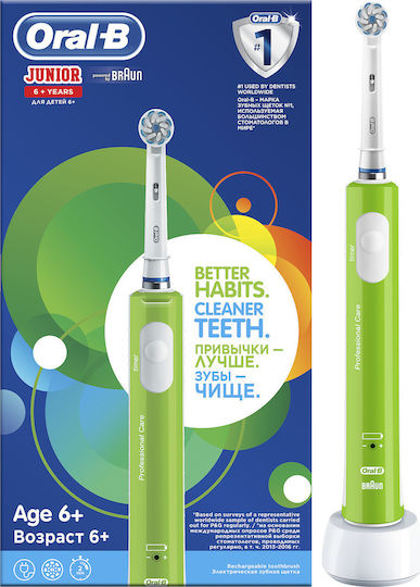 Oral-B Junior Ηλεκτρική Οδοντόβουρτσα για 6+ Χρονών Πράσινο - Image 7