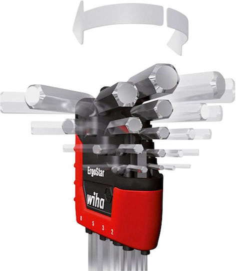 Wiha Σετ 9 Κλειδιά Allen σε Σχήμα L 369R 37351 - Image 2