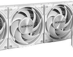 Montech HyperFlow Silent 360 Υδρόψυξη Επεξεργαστή Τριπλού Ανεμιστήρα 120mm για Socket AM5/1700/1200/115x Λευκή