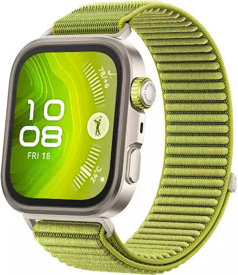 Huawei Watch Fit 4 Pro Aluminium 45mm Αδιάβροχο με Παλμογράφο (Πράσινο)