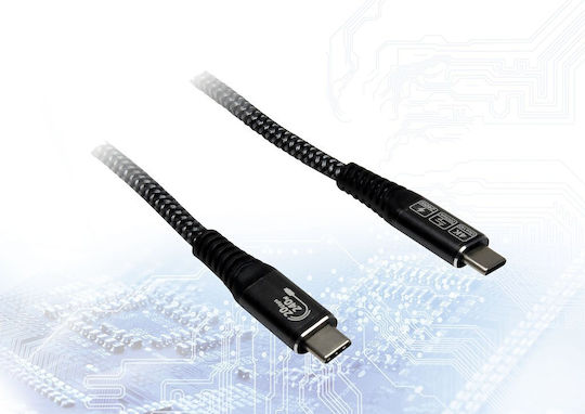 Inter-Tech USB 2.0 Cable USB-C male - USB-C 240W Μαύρο 1.5m - Image 2