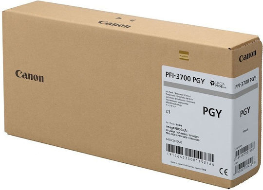 Canon PFI-3700 Γνήσιο Μελάνι Εκτυπωτή InkJet Photo Γκρι (6453C001) - Image 2