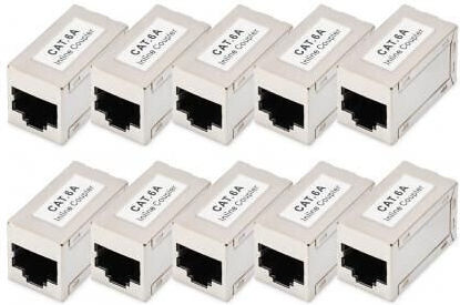 Digitus Μονή Πρίζα Δικτύου RJ45 Τύπου Cat6a σε Μαύρο Χρώμα DN-93905-10 - Image 2