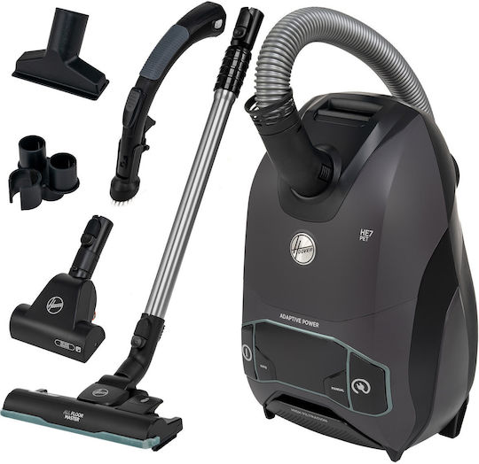 Hoover 011 H-energy 700 Ηλεκτρική Σκούπα 850W με Σακούλα 6lt Μαύρη - Image 4