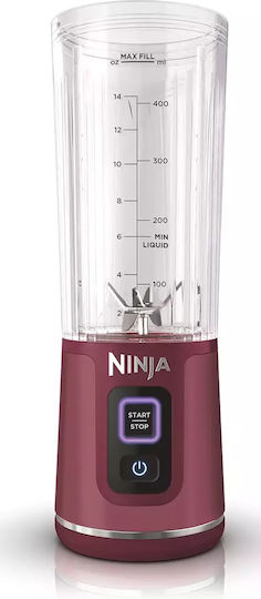 Ninja Blast Μπλέντερ για Smoothies 0.53lt 700W Κόκκινο - Image 5