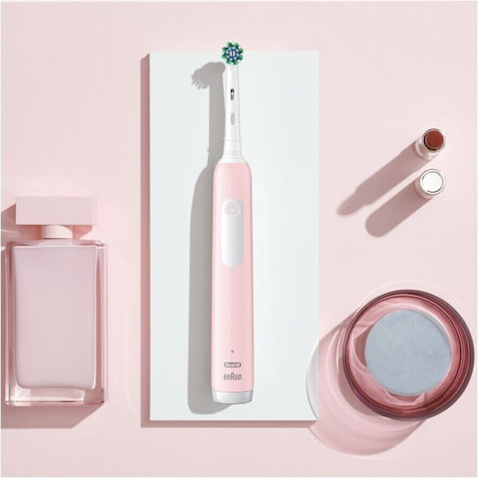 Oral-B Pro1 Ηλεκτρική Οδοντόβουρτσα με Αισθητήρα Πίεσης και Θήκη Ταξιδίου Ροζ - Image 6