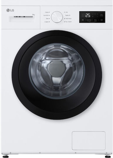 LG Πλυντήριο Ρούχων 8kg 1400 Στροφών F4NA10S8NWK