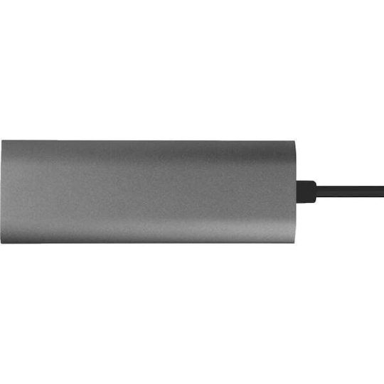 Chieftec USB-C Docking Station με HDMI 4K PD Γκρι (DSC-502) - Image 3