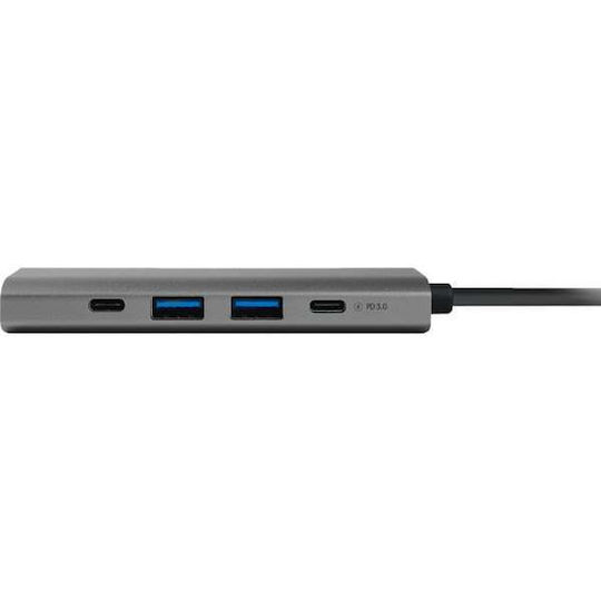 Chieftec USB-C Docking Station με HDMI 4K PD Γκρι (DSC-502) - Image 5
