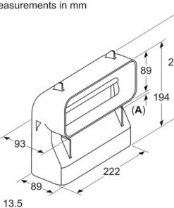 Alternative view of Neff Z861SB4 Σύνδεσμος/Γωνία Απορροφητήρα Συμβατός με Neff 60cm