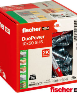 Alternative view of fischer Duopower S Ούπα Πλαστικό 10x50mm 25τμχ 535461