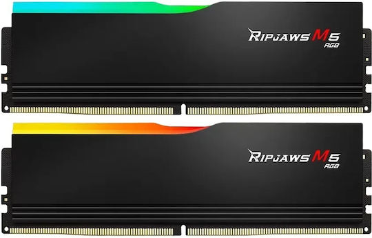 G.Skill Ripjaws M5 RGB DDR5 64GB RAM με 2x32GB Modules και Ταχύτητα 6000 για Desktop F5-6000J3040G32GX2-RM5RK - Image 3