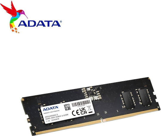 Adata DDR5 με Module 1x8GB και Ταχύτητα 4800 για Laptop AD5S48008G-S - Image 2