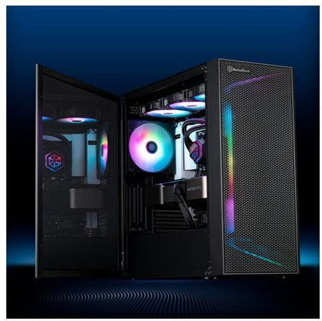 Silverstone Seta H1 Gaming Midi Tower Κουτί Υπολογιστή με Πλαϊνό Παράθυρο και RGB Φωτισμό Μαύρο - Image 2