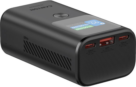 Canyon OnPower 130 10000mAh 30W με Θύρα USB-A και 2 Θύρες USB-C Power Delivery Dark Gray - Image 4