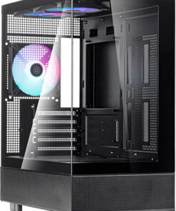Silverstone Lucid 04 Micro Tower Κουτί Υπολογιστή με Πλαϊνό Παράθυρο Μαύρο