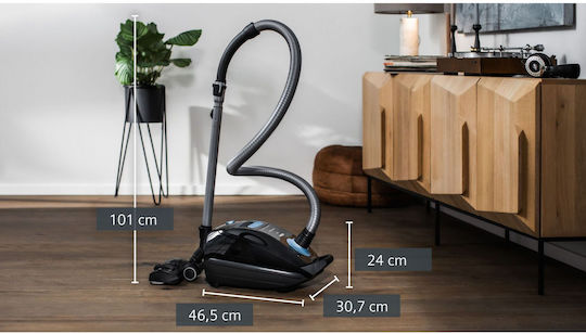 Siemens Q5.0 Extreme Silencepower Ηλεκτρική Σκούπα 850W με Σακούλα 4.5lt Μαύρη - Image 7