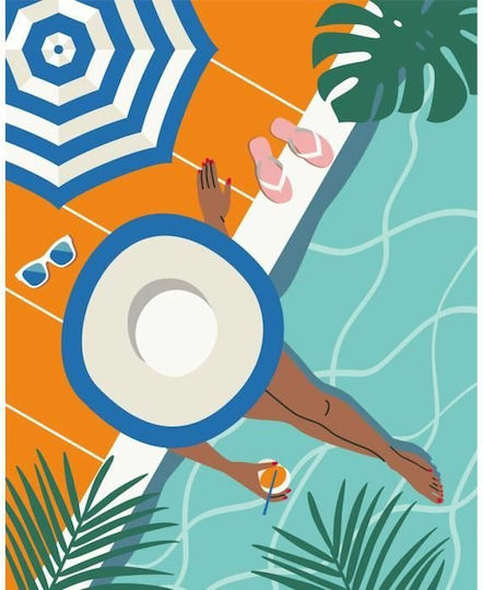 Ravensburger Creart Paint By Numbers Adults Relaxing Moments By Pool - Image 3