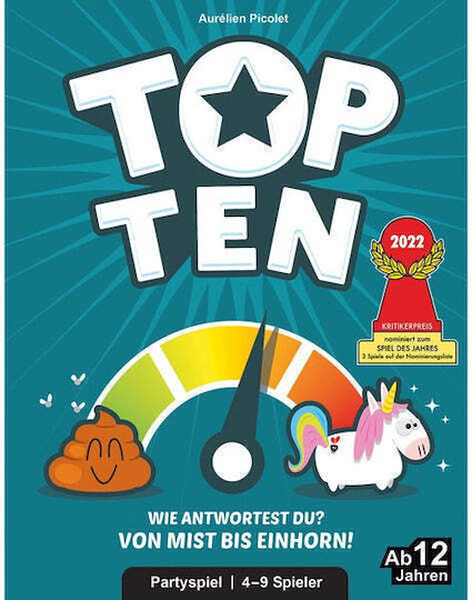 Επιτραπέζιο Παιχνίδι Top Ten για 4-9 Παίκτες 12+ Ετών COGD0008 (GER) Asmodee - Image 3