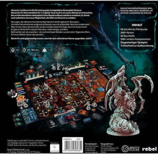 Επιτραπέζιο Παιχνίδι Nemesis Lockdown για 5 Παίκτες 14+ Ετών AWRD0010 (GER) Asmodee - Image 4