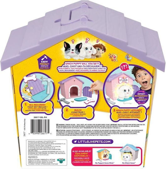 Giochi Preziosi Little Live Pets Μωβ Σπιτάκι με Κουταβάκι Έκπληξη για 5+ Ετών 26616A - Image 3