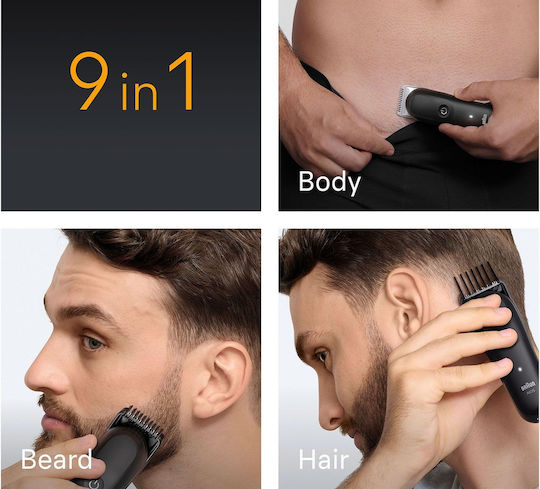 Braun All-in-one Series 5 Σετ Επαναφορτιζόμενης Κουρευτικής Μηχανής Μαύρο AIO5540 - Image 4