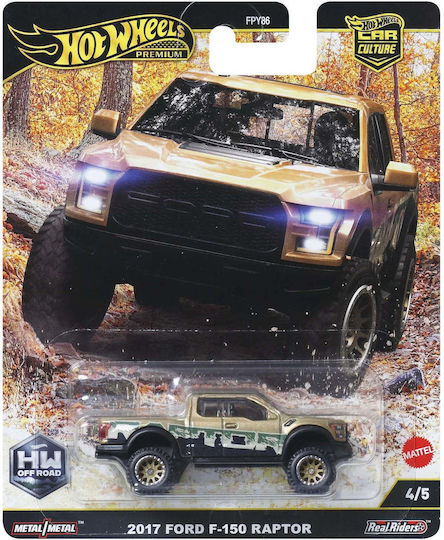 Hot Wheels Αυτοκινητάκι Premium Car Culture 2017 Ford F-150 Raptor για 3+ Ετών - Image 2