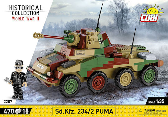Cobi Τουβλάκια Historical Collection World War II Sd.Kfz.234-2 Puma για 7+ Ετών 470τμχ - Image 8