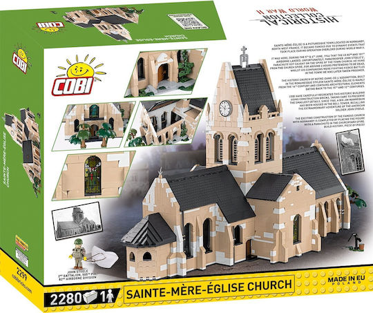 Cobi Τουβλάκια Sainte-Mere-Eglise Church για 7+ Ετών 2280τμχ COBI-2299 - Image 5