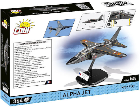 Cobi Τουβλάκια Armed Forces Aircraft Dassault Alpha Jet για 7+ Ετών 364τμχ COBI-5842 - Image 3