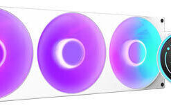 NZXT Kraken Elite 420 RGB Υδρόψυξη Επεξεργαστή Τριπλού Ανεμιστήρα 120mm για Socket AM4/AM5/1700/1200/115x Λευκή