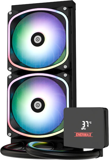Enermax Aquafusion II 240 ARGB Υδρόψυξη Επεξεργαστή Διπλού Ανεμιστήρα 120mm για Socket AM4/AM5/1700 - Image 2