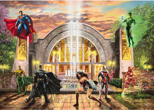 Schmidt Spiele Thomas Kinkade Studios Dc Justice League Hall Justice Puzzle 1000 Pieces - Image 2
