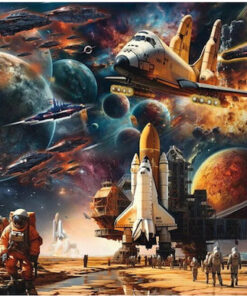 Alternative view of Schmidt Spiele Michele Farella Fascination Space Travel Journey Into Distant Galaxies Puzzle 1000 Pieces