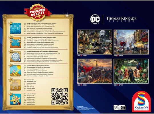 Schmidt Spiele Thomas Kinkade Studios Dc Batman Superman Wonder Woman Trinity Jigsaw Puzzle 1000 Pieces - Image 3