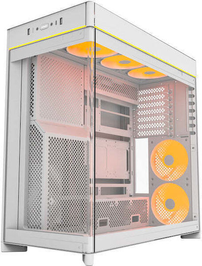Montech HS02 PRO Gaming Midi Tower Κουτί Υπολογιστή με RGB Φωτισμό Λευκό - Image 4