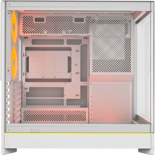Montech HS02 PRO Gaming Midi Tower Κουτί Υπολογιστή με RGB Φωτισμό Λευκό - Image 5