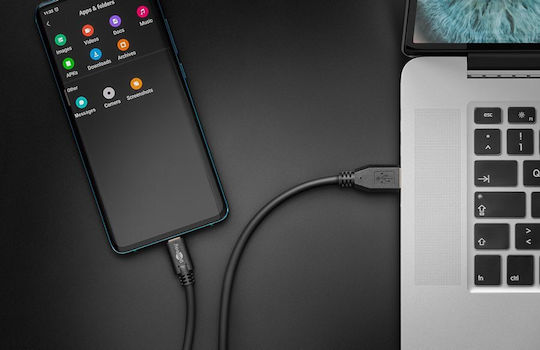 Goobay USB 3.0 Cable USB-C male - USB-A 15W Μαύρο 0.5m (67999) - Image 4