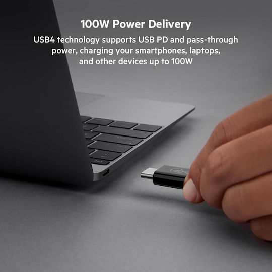 Belkin Connect USB 4 Cable USB-C male - USB-C 100W Μαύρο 0.8m (INZ001BT0.8MBK) - Image 8