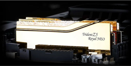 G.Skill Trident Z5 Royal Neo EXPO RGB DDR5 32GB RAM με 2x16GB Modules και Ταχύτητα 6000 για Desktop F5-6000J2836G16GX2-TR5NG - Image 5