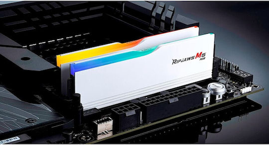 G.Skill Ripjaws M5 RGB DDR5 64GB RAM με 2x32GB Modules και Ταχύτητα 5200 για Desktop F5-5200J4040A32GX2-RM5RW - Image 4