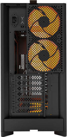 Montech HS01 PRO Gaming Midi Tower Κουτί Υπολογιστή με RGB Φωτισμό Μαύρο - Image 5