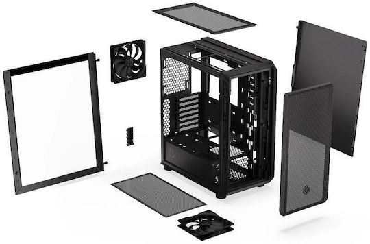 Endorfy Arx 500 Core Gaming Midi Tower Κουτί Υπολογιστή με Πλαϊνό Παράθυρο Μαύρο - Image 6