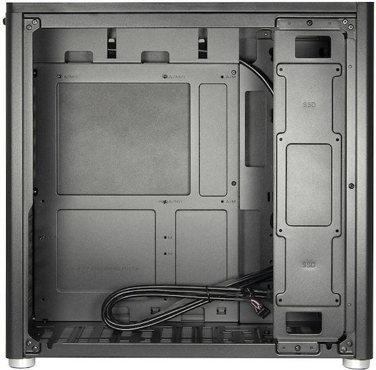 Inter-Tech X2 Duplex Pro Mini Tower Κουτί Υπολογιστή Μαύρο - Image 7