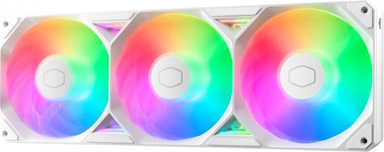 CoolerMaster SickleFlow Edge 360 Case Fan 120mm με ARGB Φωτισμό και Σύνδεση 4-Pin PWM Λευκό