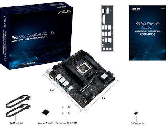 Asus Pro WS W680M-ACE SE Motherboard Micro ATX με Intel 1700 Socket 90MB1FA0-M0EAY0 - Image 6