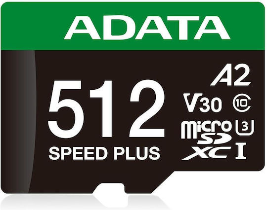 Adata microSDXC 512GB Class 10 U3 V30 A2 με αντάπτορα - Image 2
