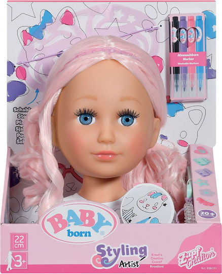 ZAPF Creation Baby Born Sister Styling Artist Κεφάλι Ομορφιάς 836033 - Image 3