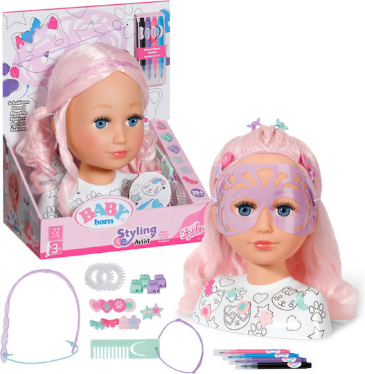 ZAPF Creation Baby Born Sister Styling Artist Κεφάλι Ομορφιάς 836033 - Image 4