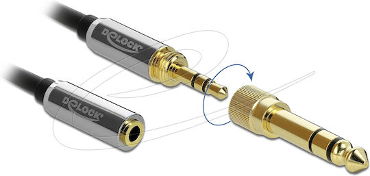 DeLock Cable 3.5mm male - 3.5mm female Μαύρο 0.5m (85779) - Image 2